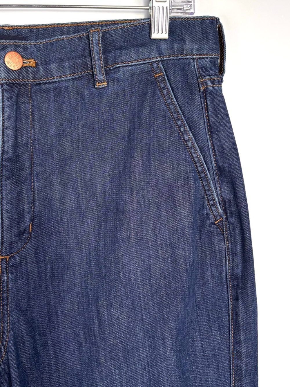 J. Crew Wide-Leg Denim Trouser Jeans BL905 Coastal Navy Size 29 - Picture 6 of 11